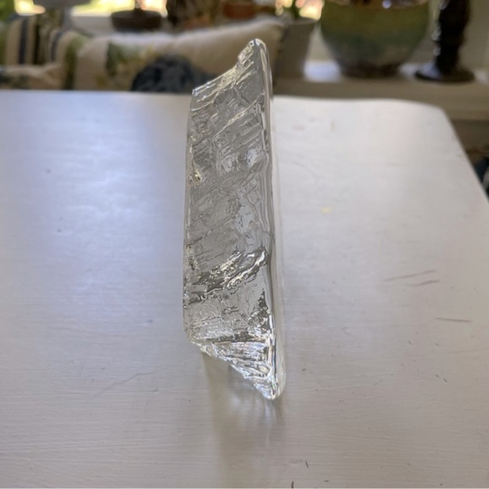 Signed Nybro Crystal of Sweden Horse Head Sculpture - Hand Made Reverse image - Picture 8 of 11